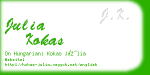 julia kokas business card